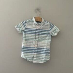 $14 ADD ON Janie and Jack short sleeve stripe button up Baby Gap Zara Quincy Mae